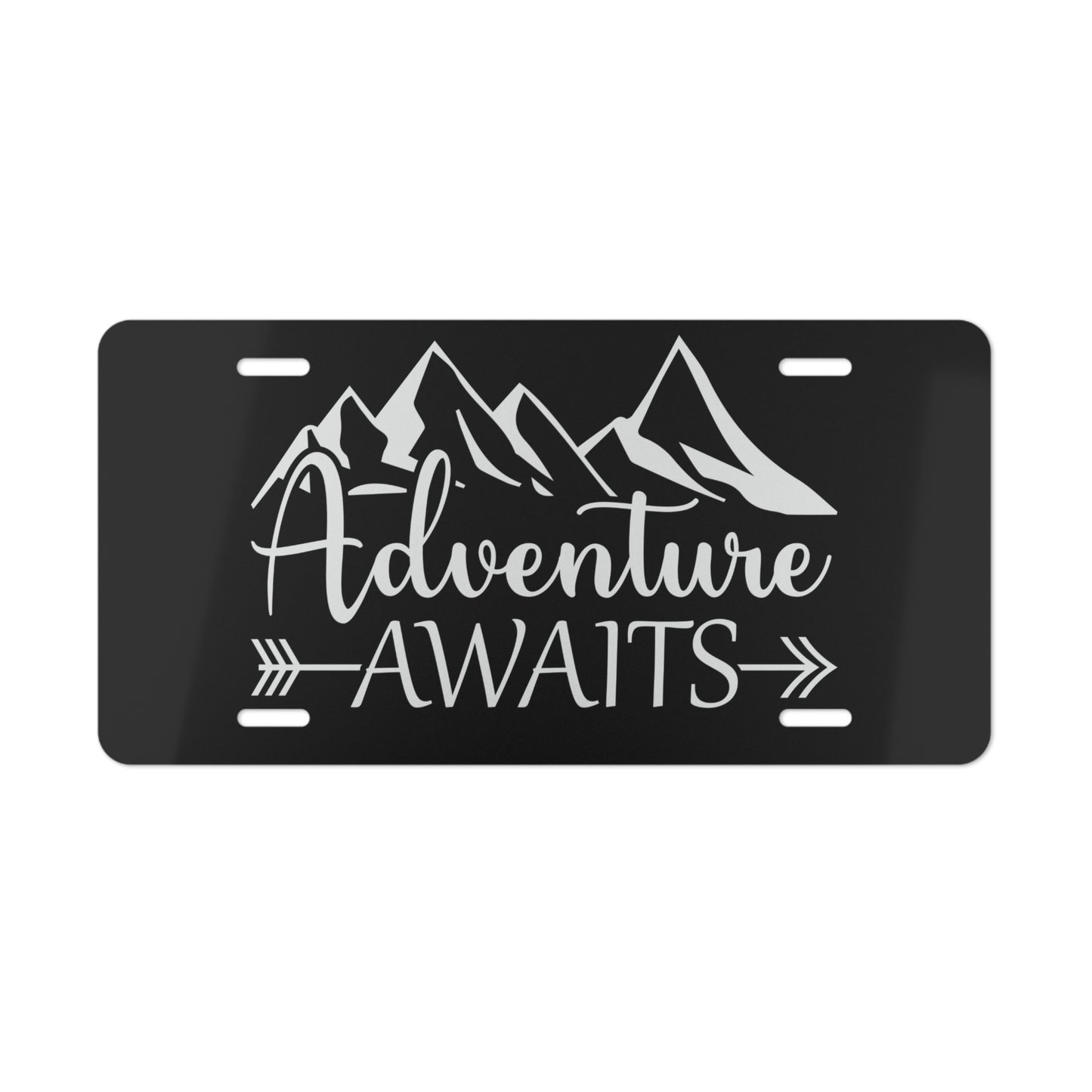 Adventure Awaits Vanity Plate