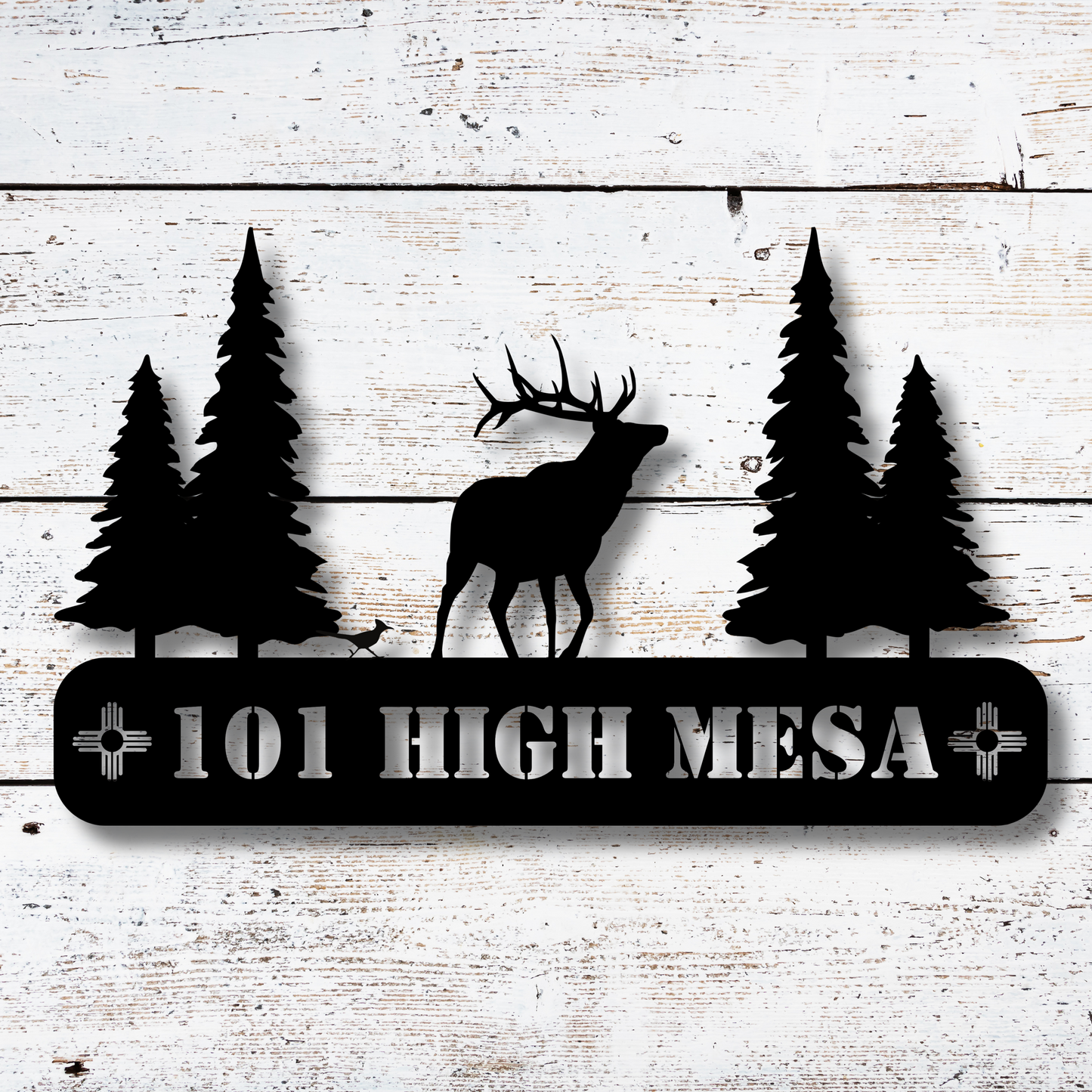 New Mexico Elk Address Sign