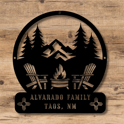 New Mexico Adirondack Chairs Sign