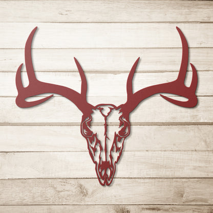 Southwest Deer Skull Metal Art