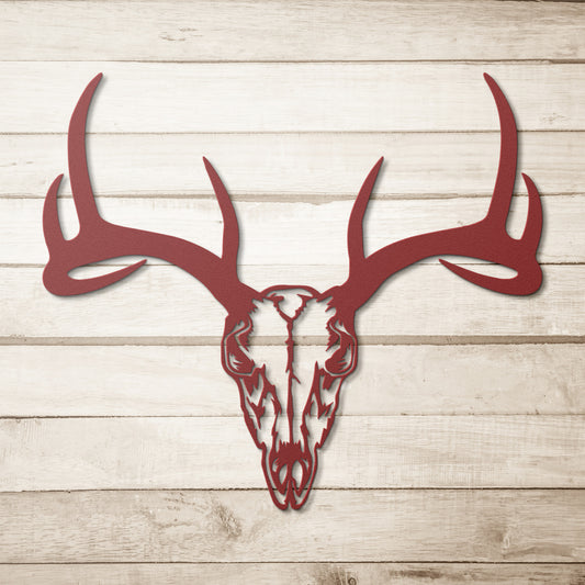 Southwest Deer Skull Metal Art