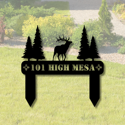 New Mexico Elk Yard Sign