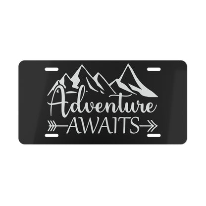 Adventure Awaits Vanity Plate