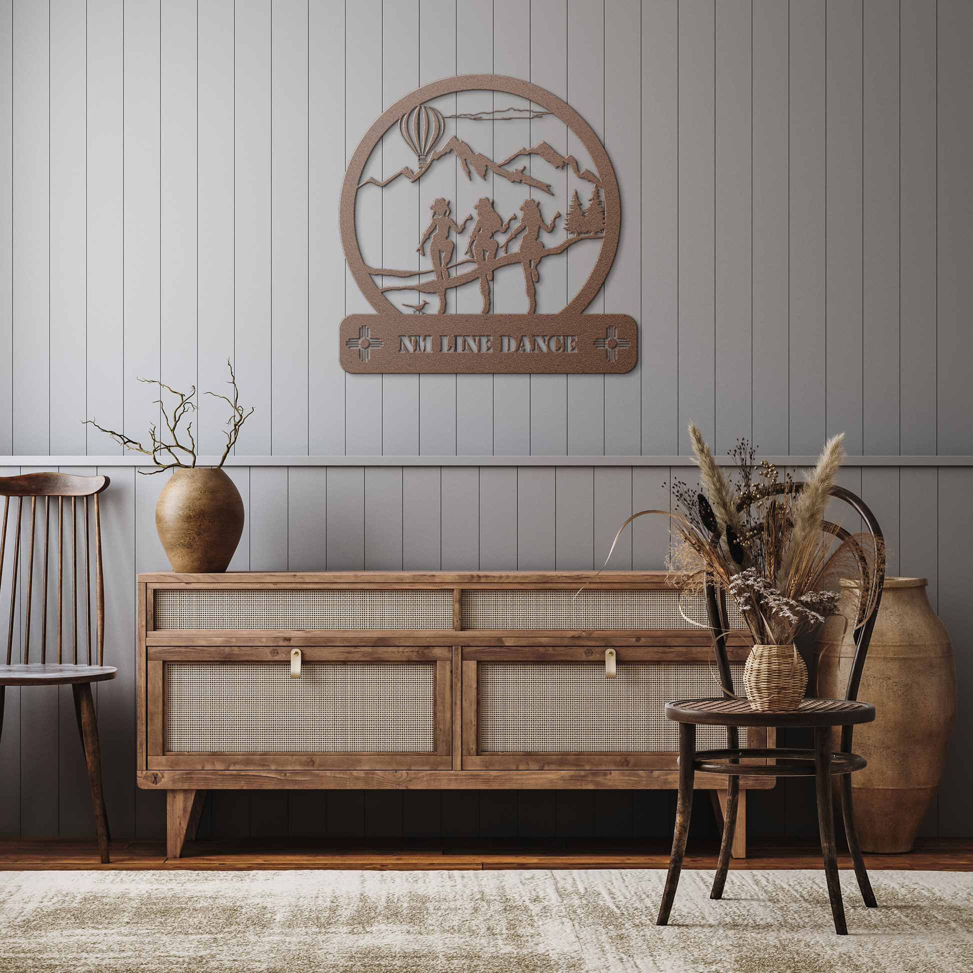 NM_Line_Dance_Wall_Art_Copper_Rustic_Hallway_Mockup.png