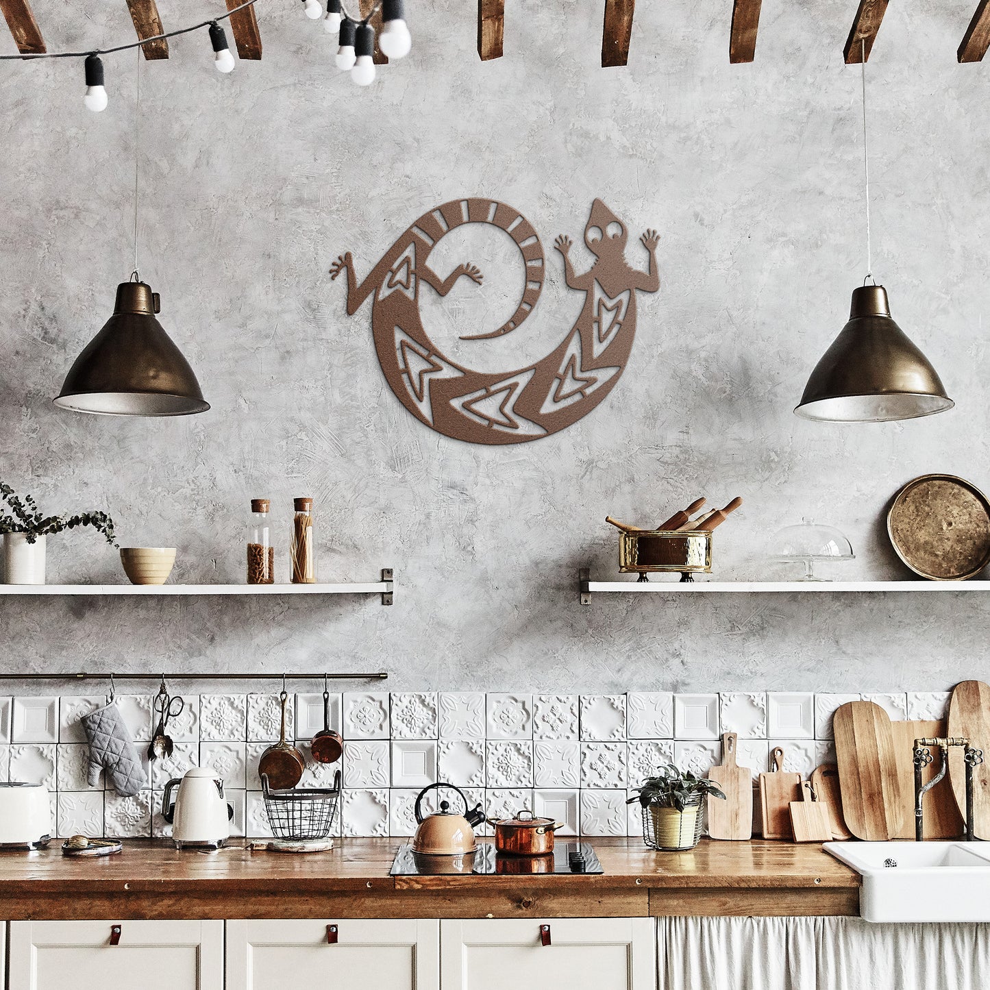 Native American Lizard Wall Art