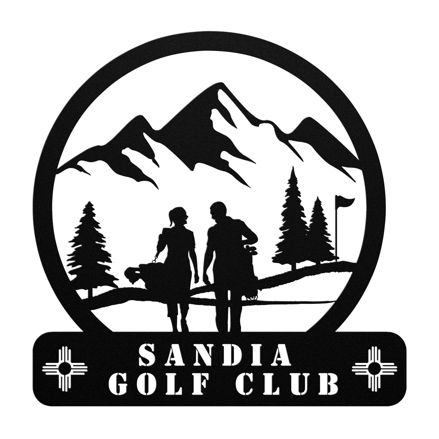 New Mexico Golf Club Metal Sign