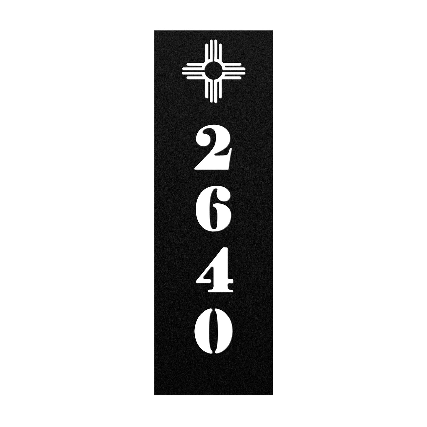 New Mexico Vertical Modern Address Sign
