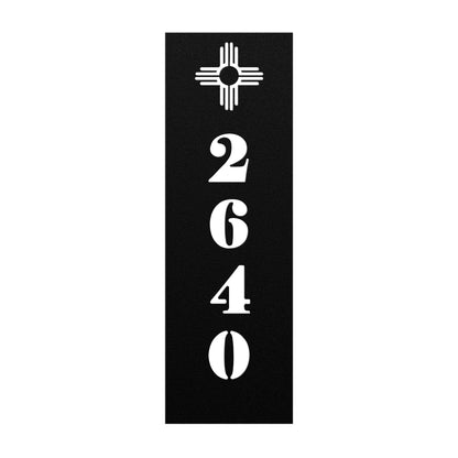 New Mexico Vertical Modern Address Sign