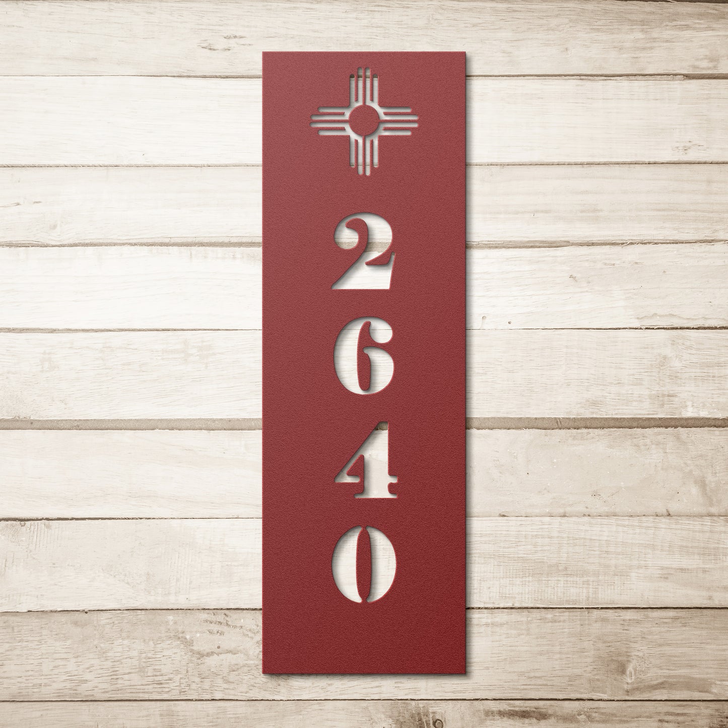 New Mexico Vertical Modern Address Sign
