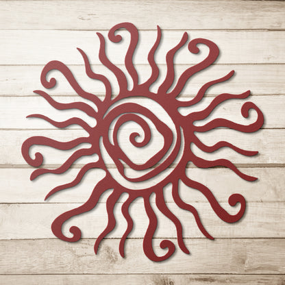Sun Swirl Metal Art