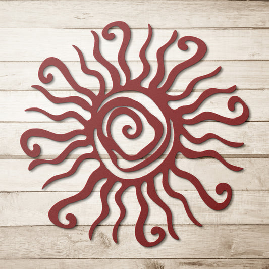 Sun Swirl Metal Art